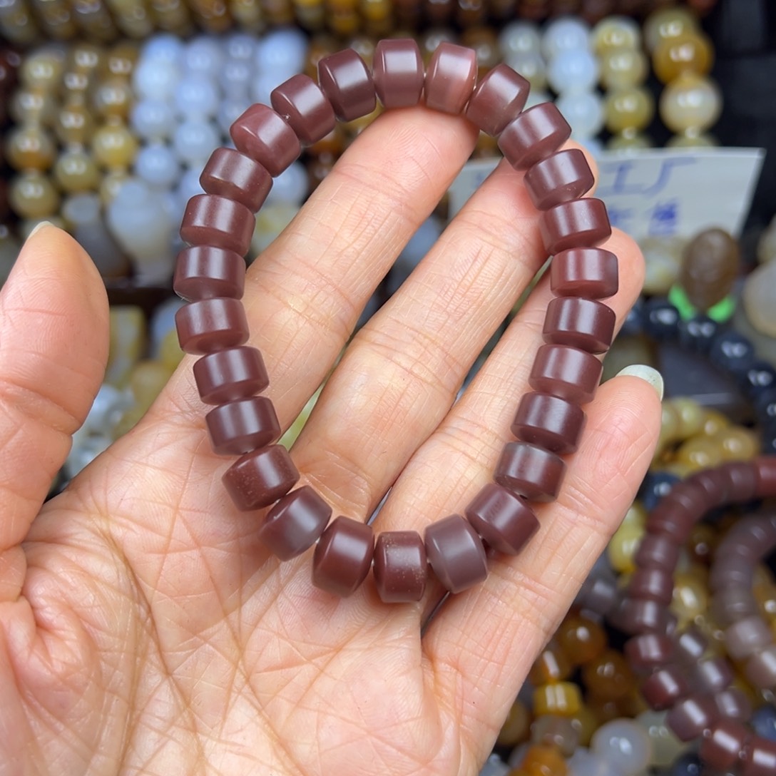 简***店玛瑙/玉髓未镶嵌手链