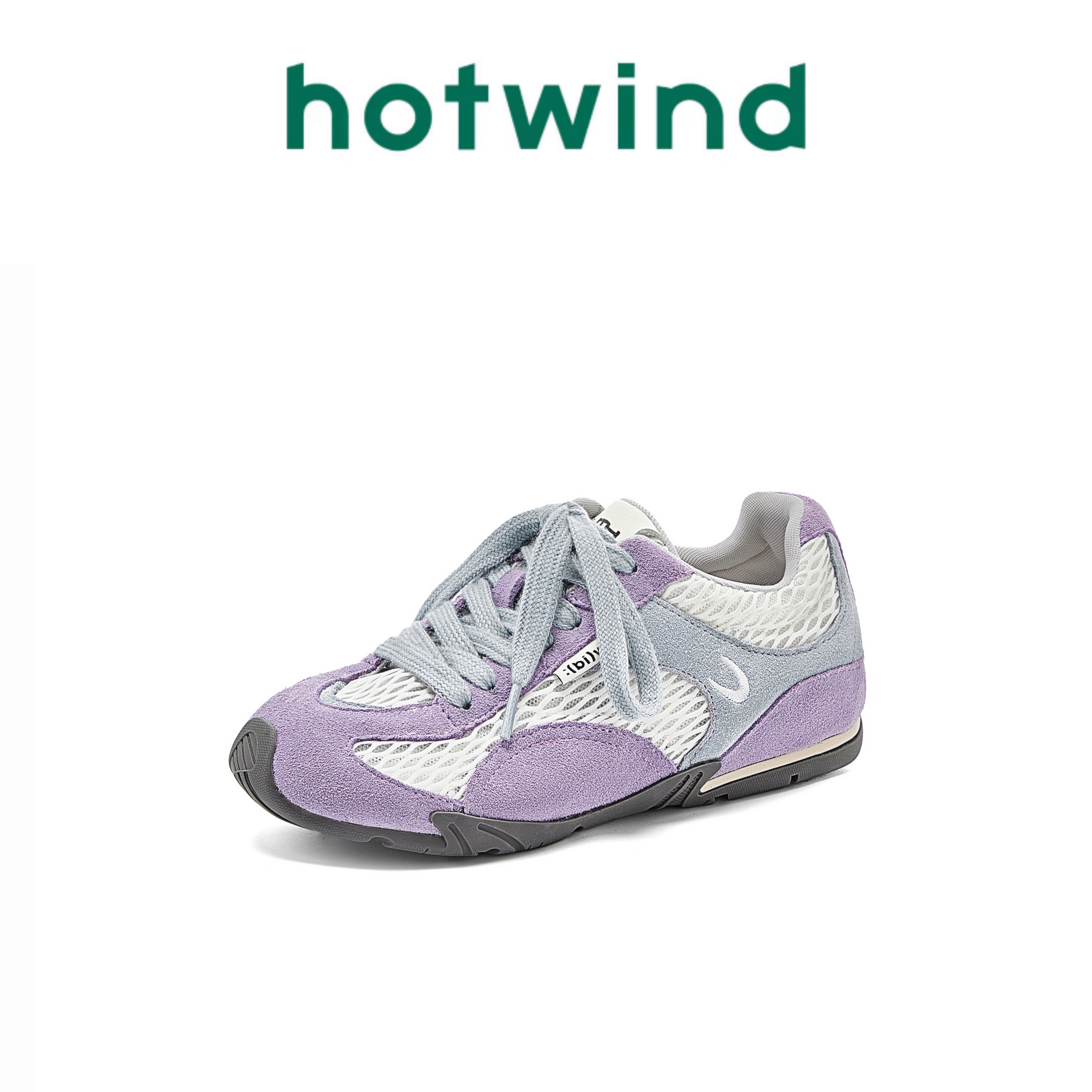 Hotwind/热风内增高夏季新款阿甘鞋透气休闲厚底德训鞋轻便运动鞋