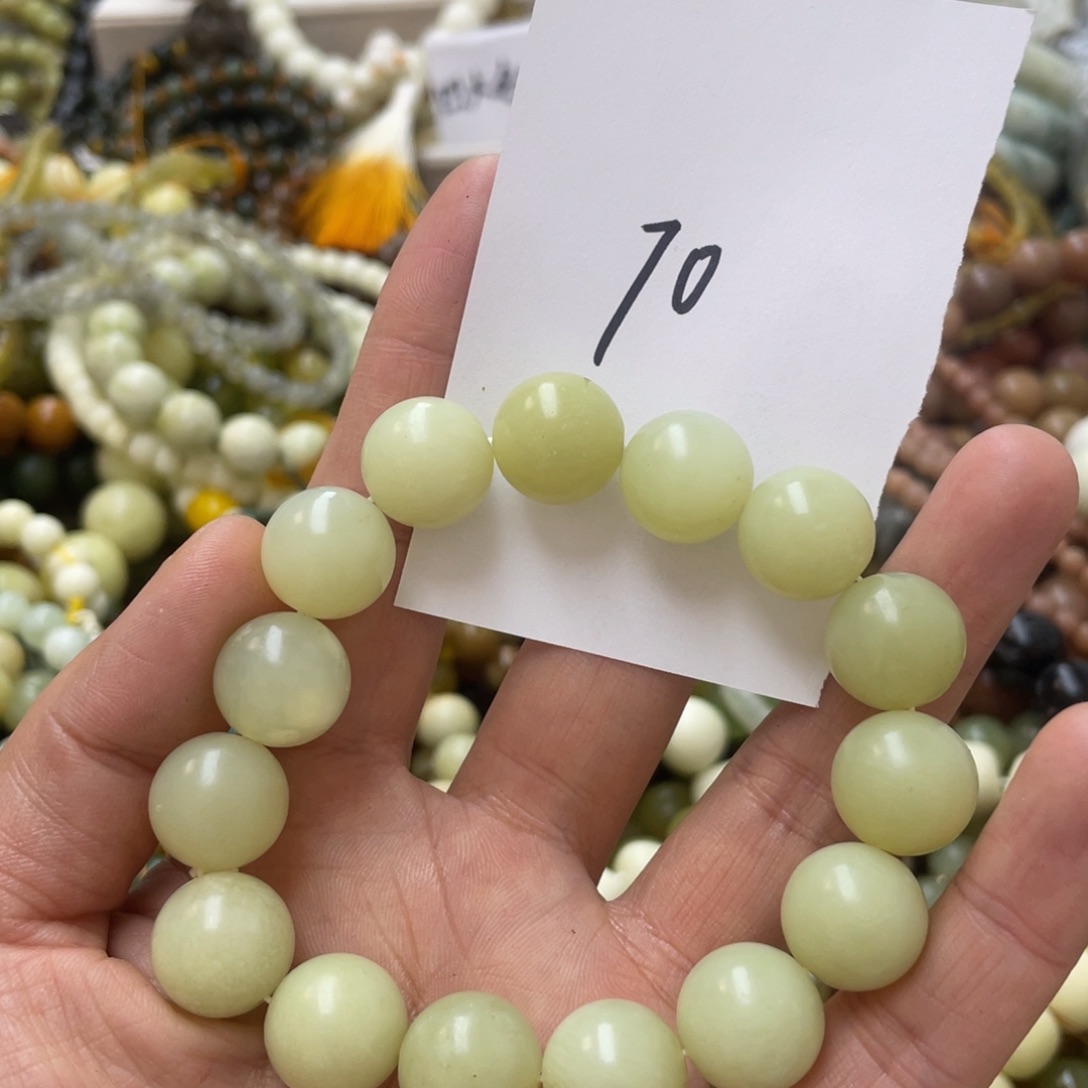 蛇纹石玉手链未镶嵌