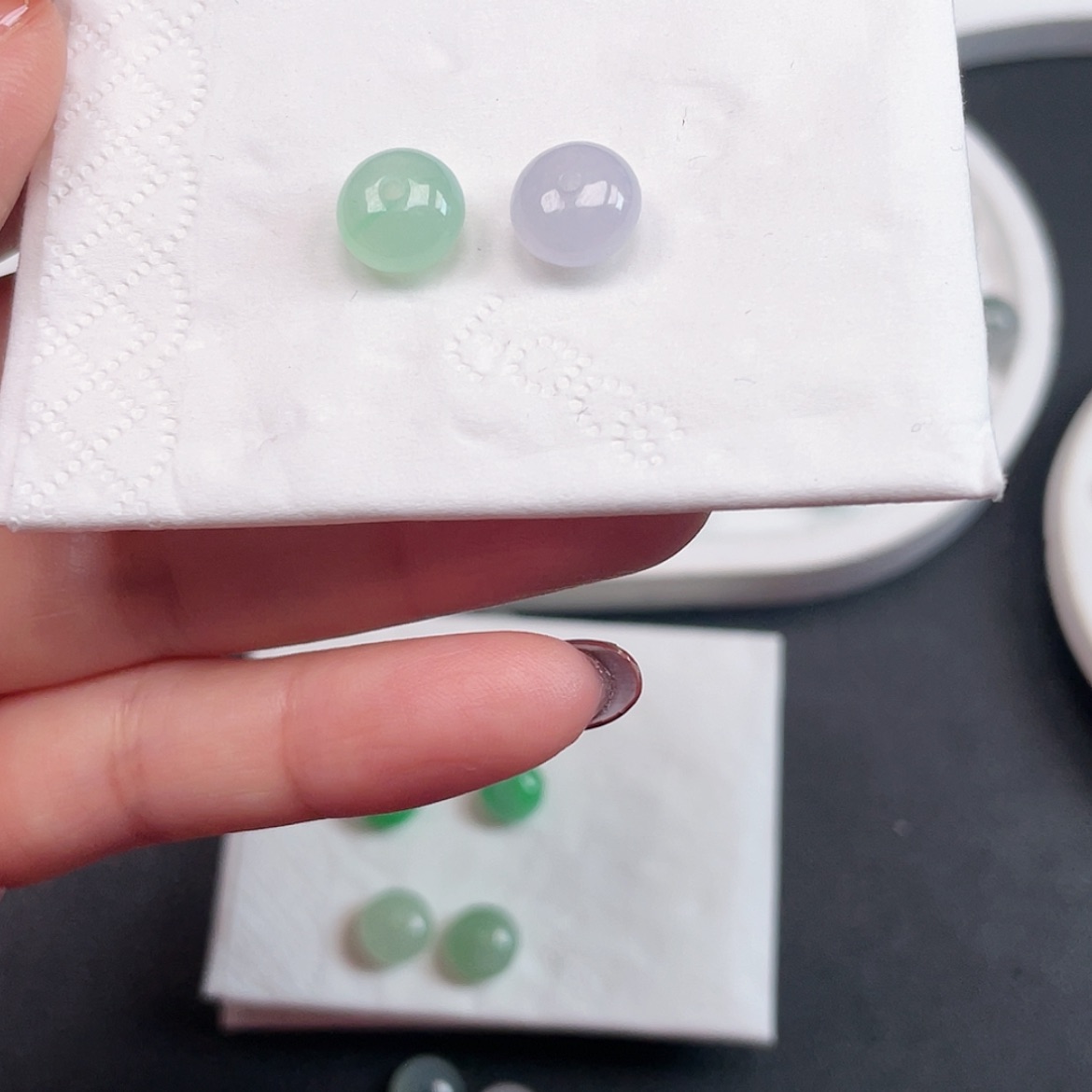 【闪购商品】定制翡翠未镶嵌呆**记，