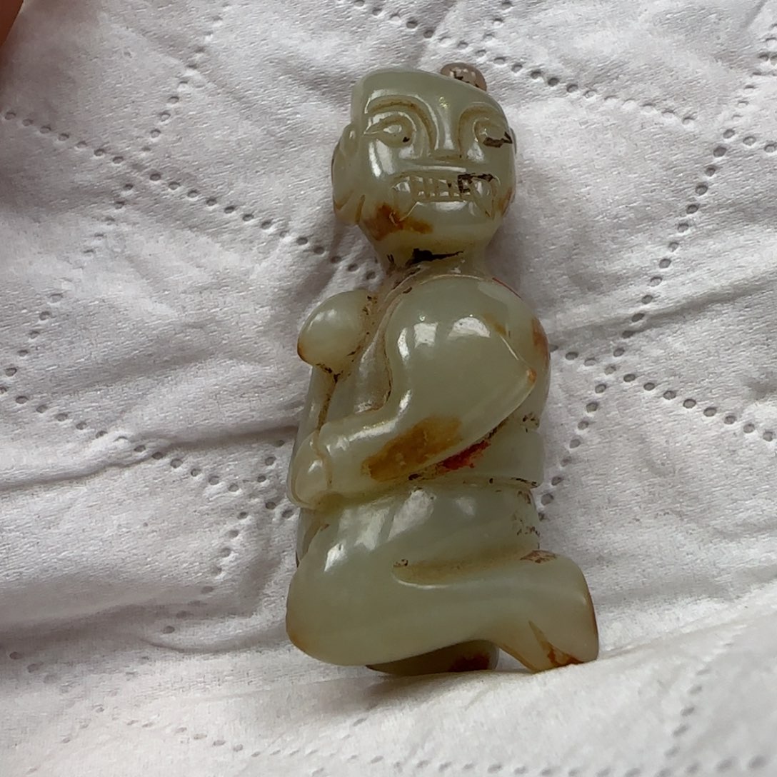 和田玉未镶嵌吊坠(不含链)T****g