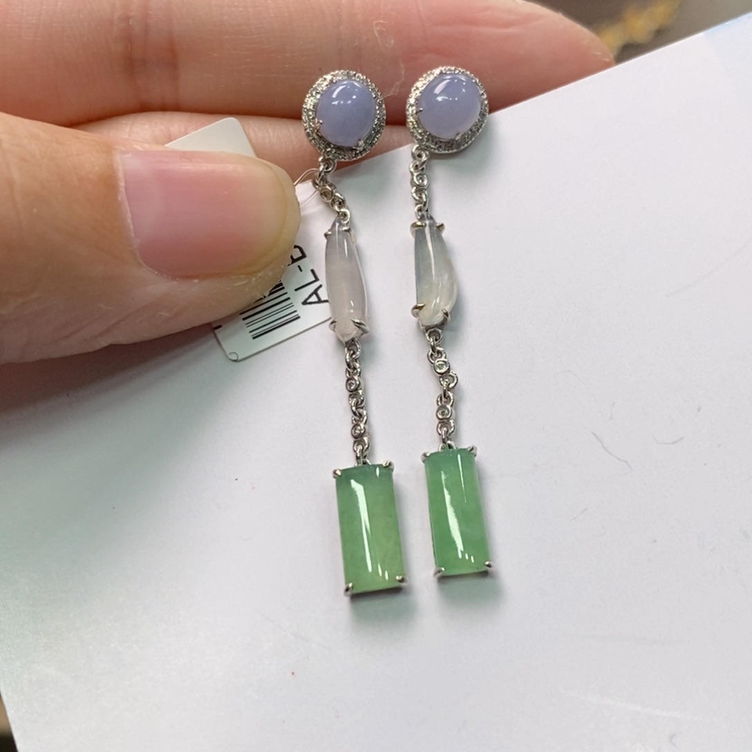 翡翠颈饰18K金镶嵌净货13900