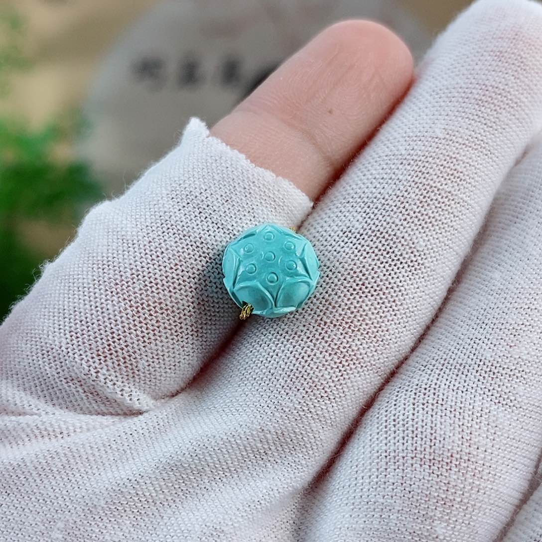 绿松石珠宝奇石未镶嵌塔*酱