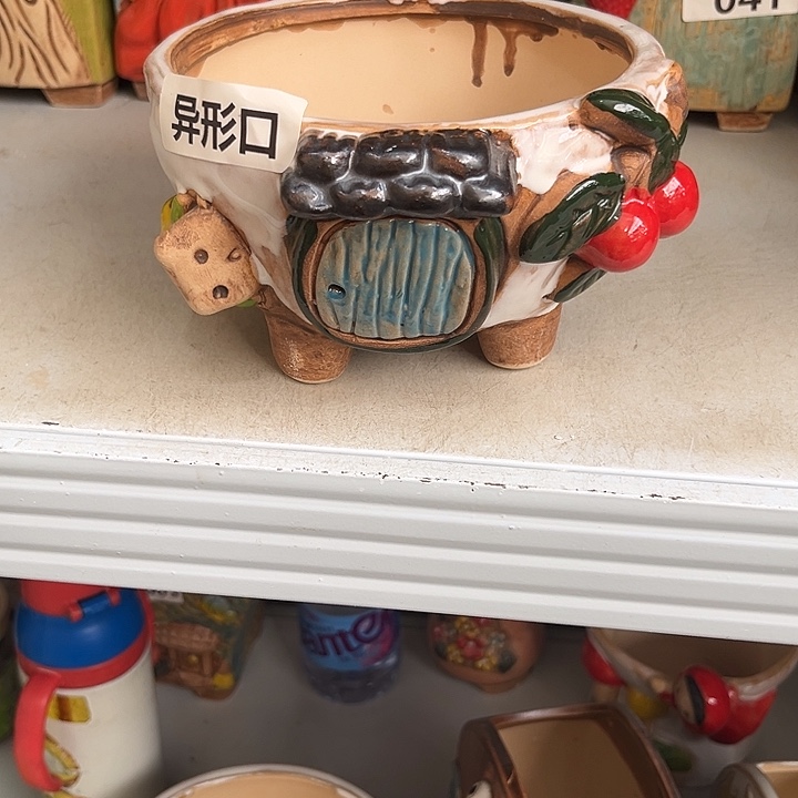 粗陶材质多肉花盆