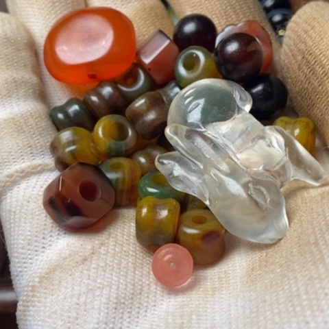 安***话玛瑙/玉髓未镶嵌藏传小元素配饰饰品