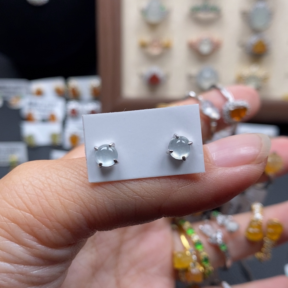 翡翠银S925镶嵌戒指