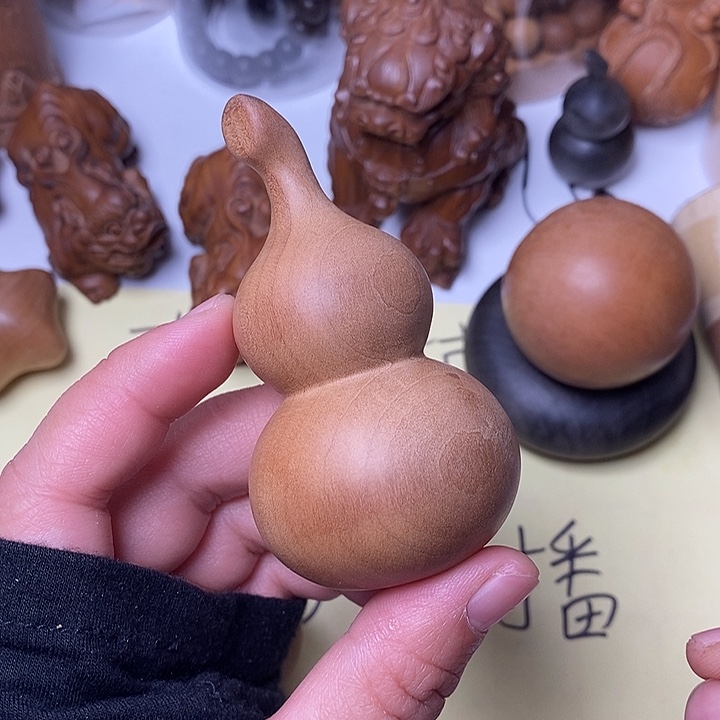 檀香木老山檀香大葫芦微瑕