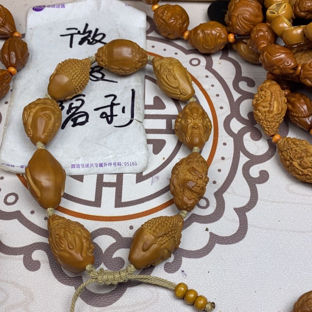 橄榄核手串/手链橄榄核橄榄核雕刻强