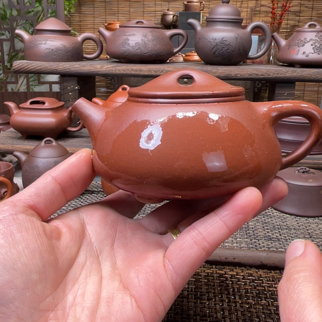 紫砂茶壶宜兴原矿紫砂手工制全220