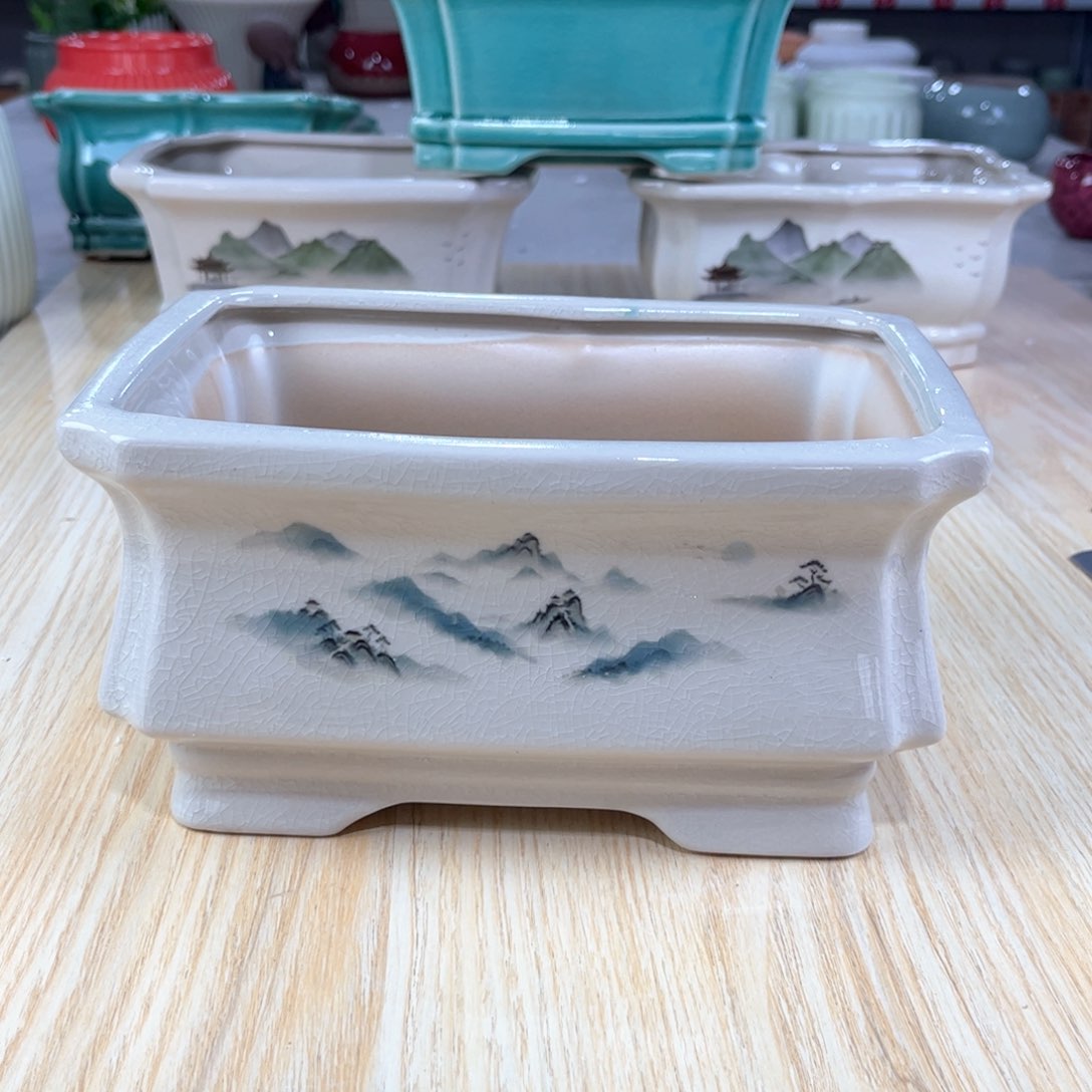 陶瓷绿植多肉花盆拍满8.8包邮发货