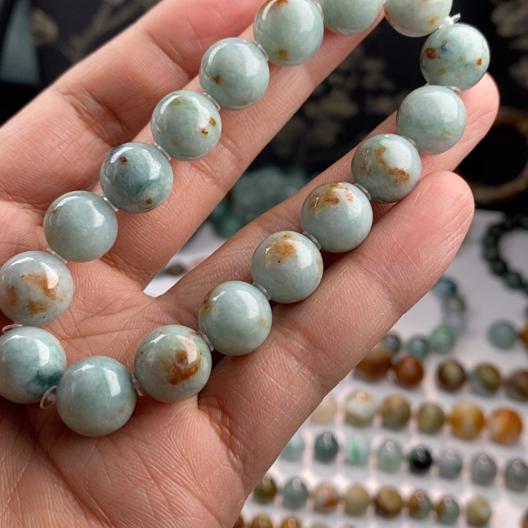 翡翠未镶嵌手链瑕疵福利