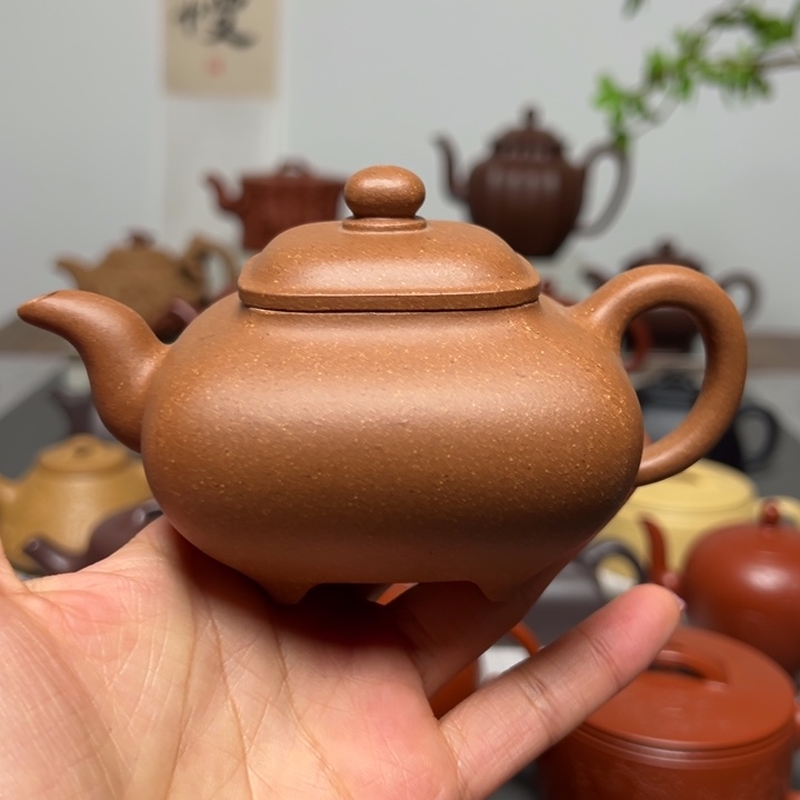 紫砂茶壶F传炉葵黄段