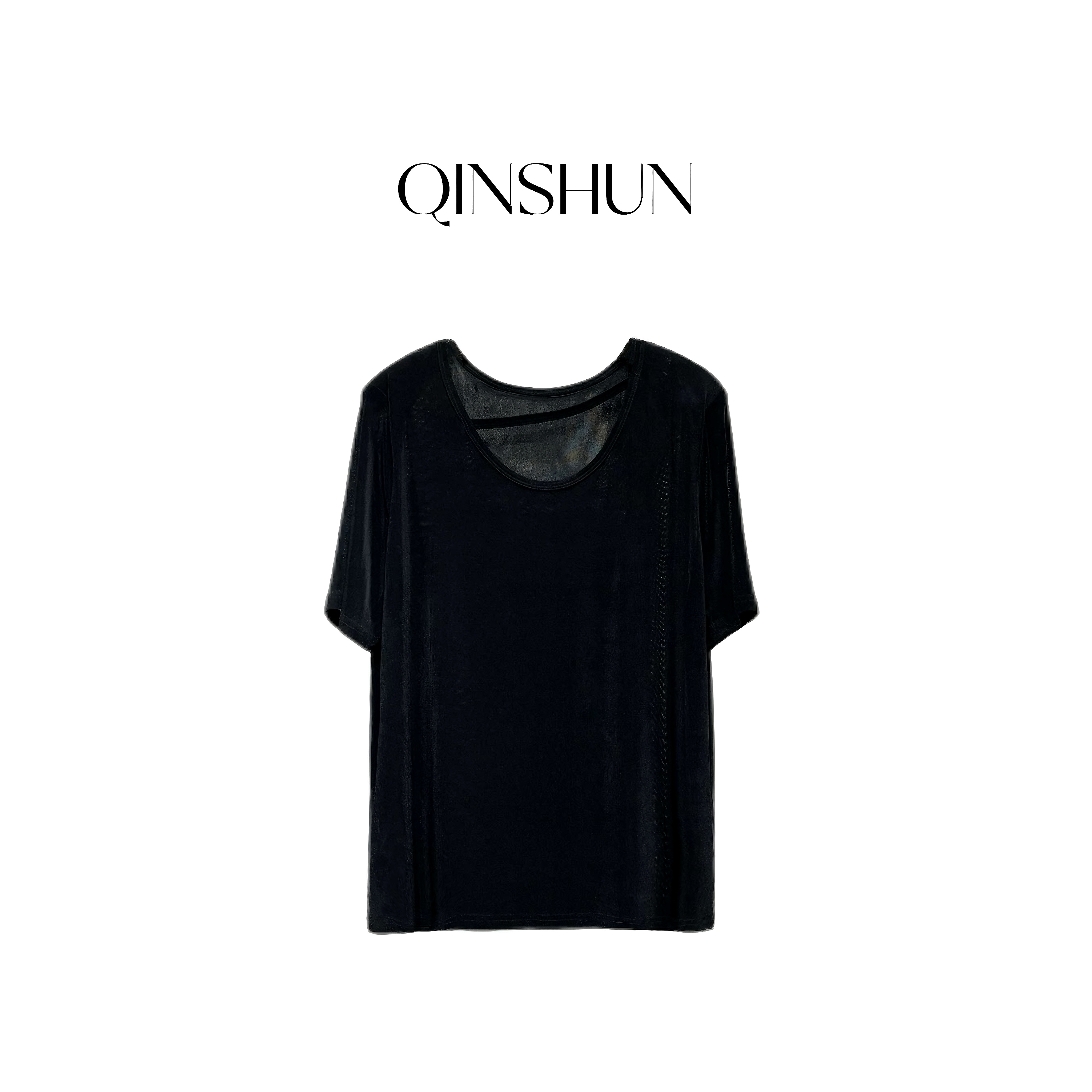 【芊姐 QINSHUN】夏季时尚百搭短袖T恤宽松上衣