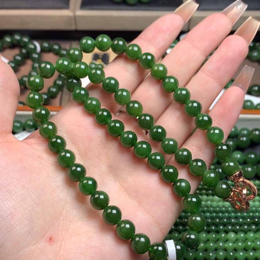 【闪购商品】和田玉（碧玉）颈饰未镶嵌8m