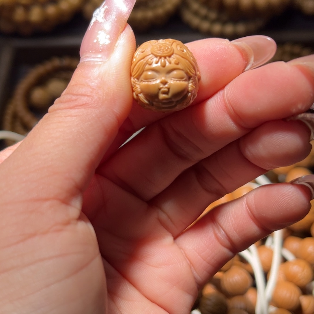 猴头核桃吊坠17+扎基单颗全品无瑕无药