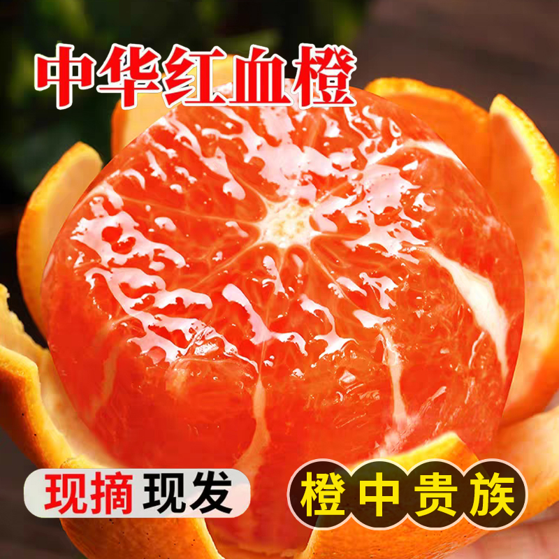 【糖心血橙】中华红血橙好吃红心橙子脐橙橘子新鲜水果当季现摘现发