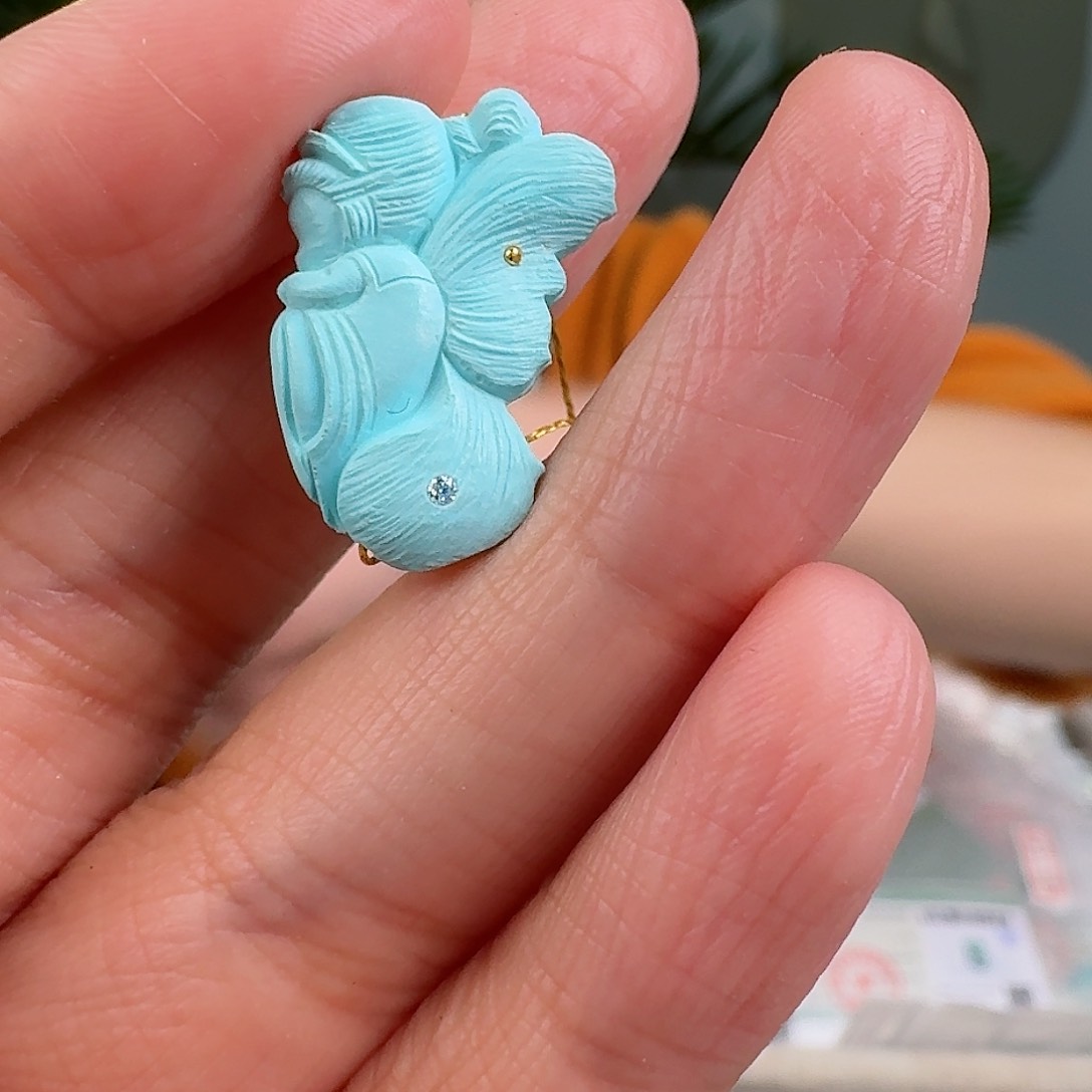 绿松石珠宝奇石未镶嵌