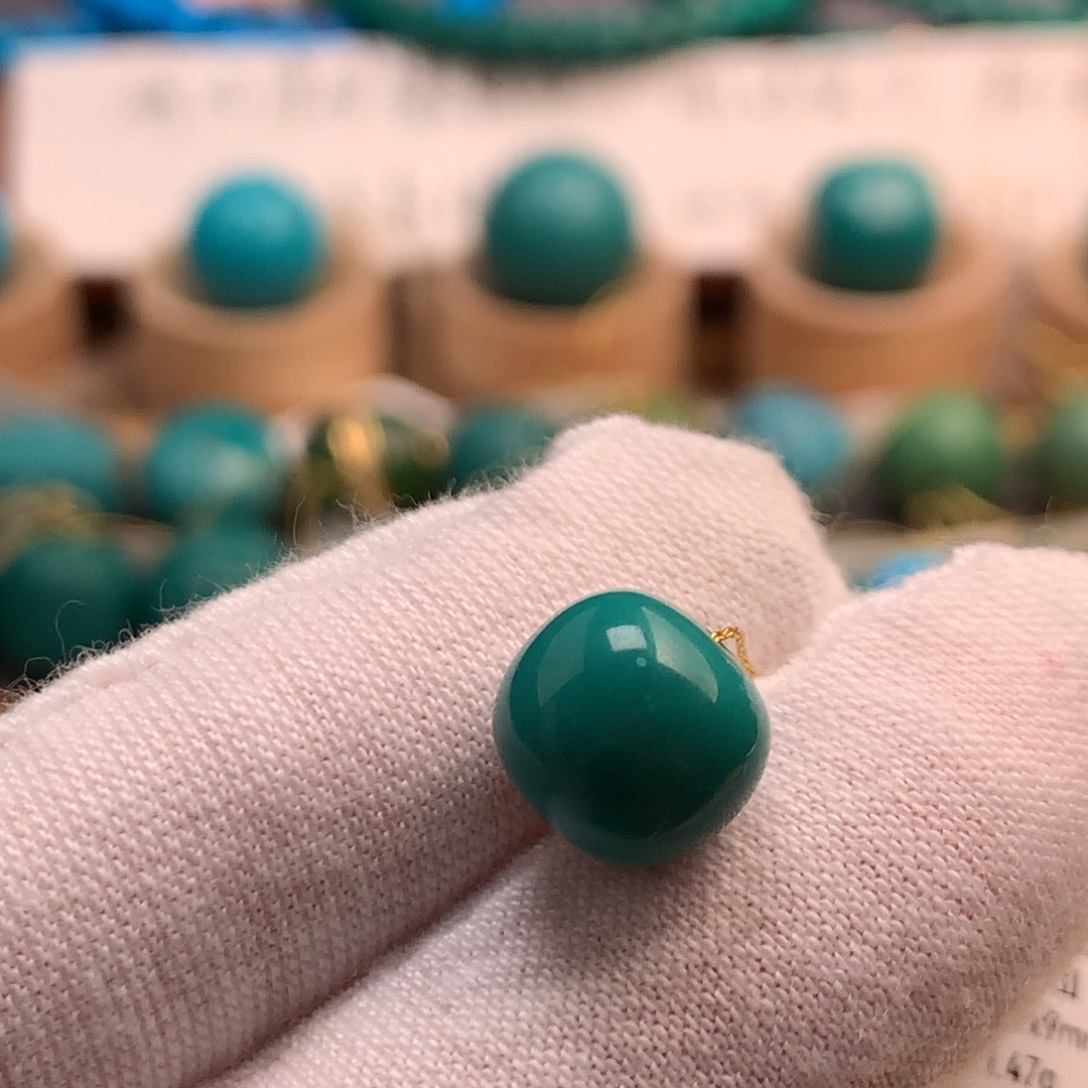 绿松石未镶嵌绿松石9.9mm