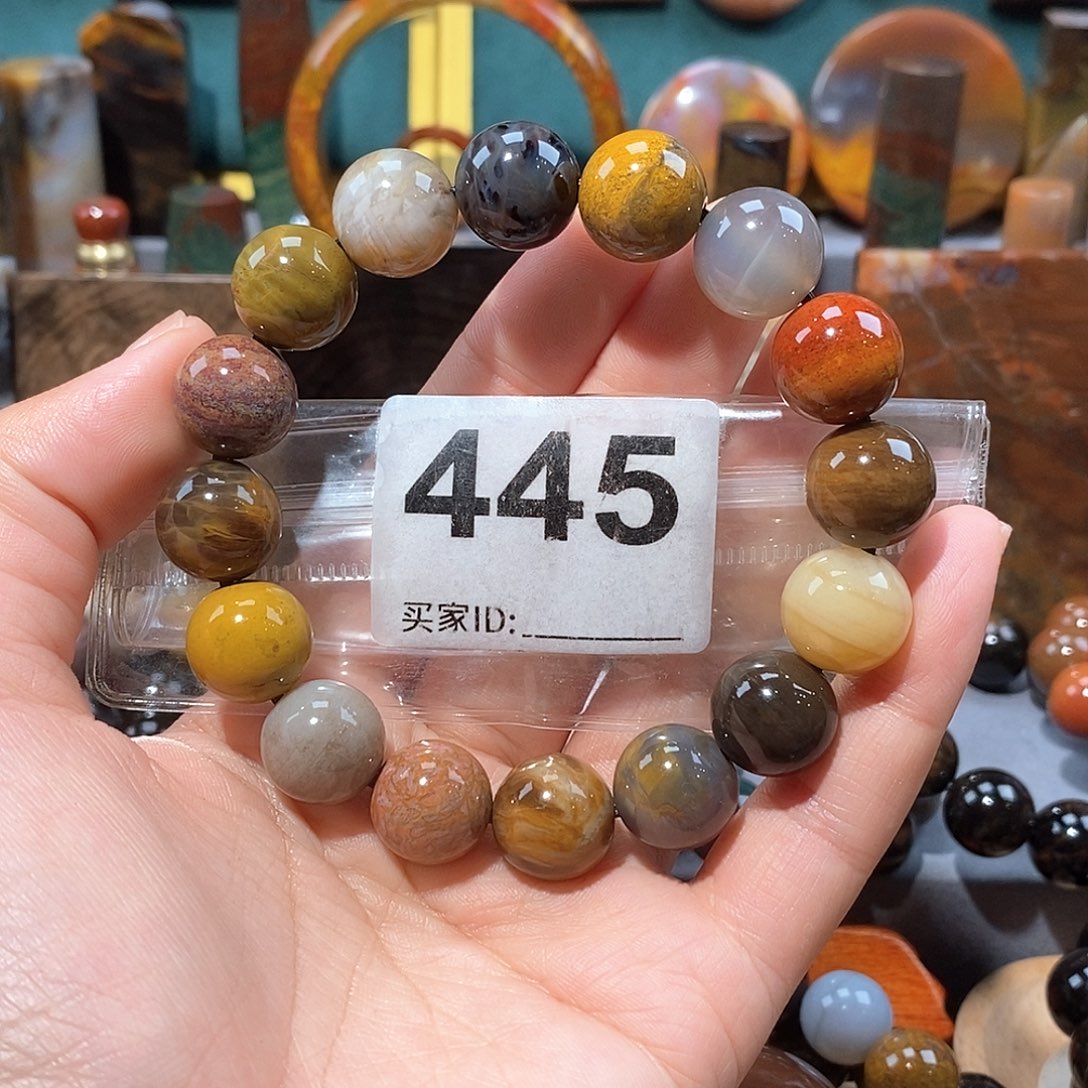 硅化玉天然北票硅化玉手串未镶嵌天然北票硅化玉手串