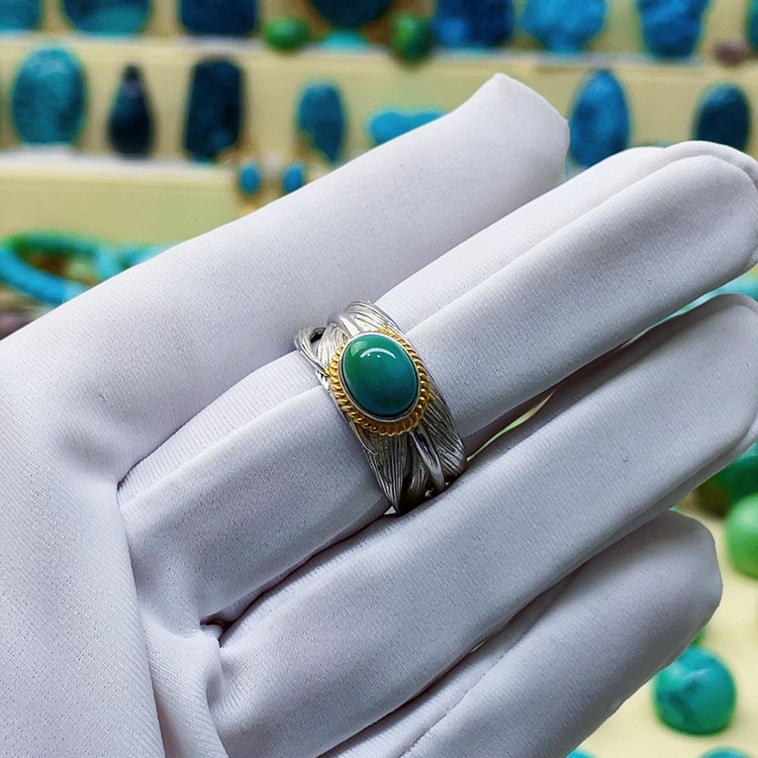 绿松石套链银S925镶嵌