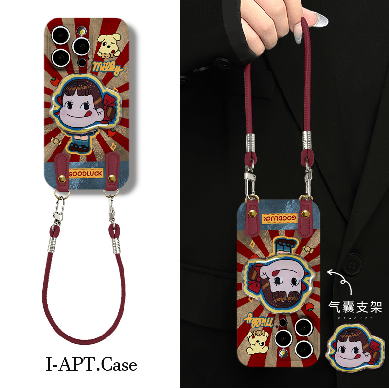 水纹奶牛妹菲林软壳适用iPhone苹果手机壳华为oppo小米vivo荣耀