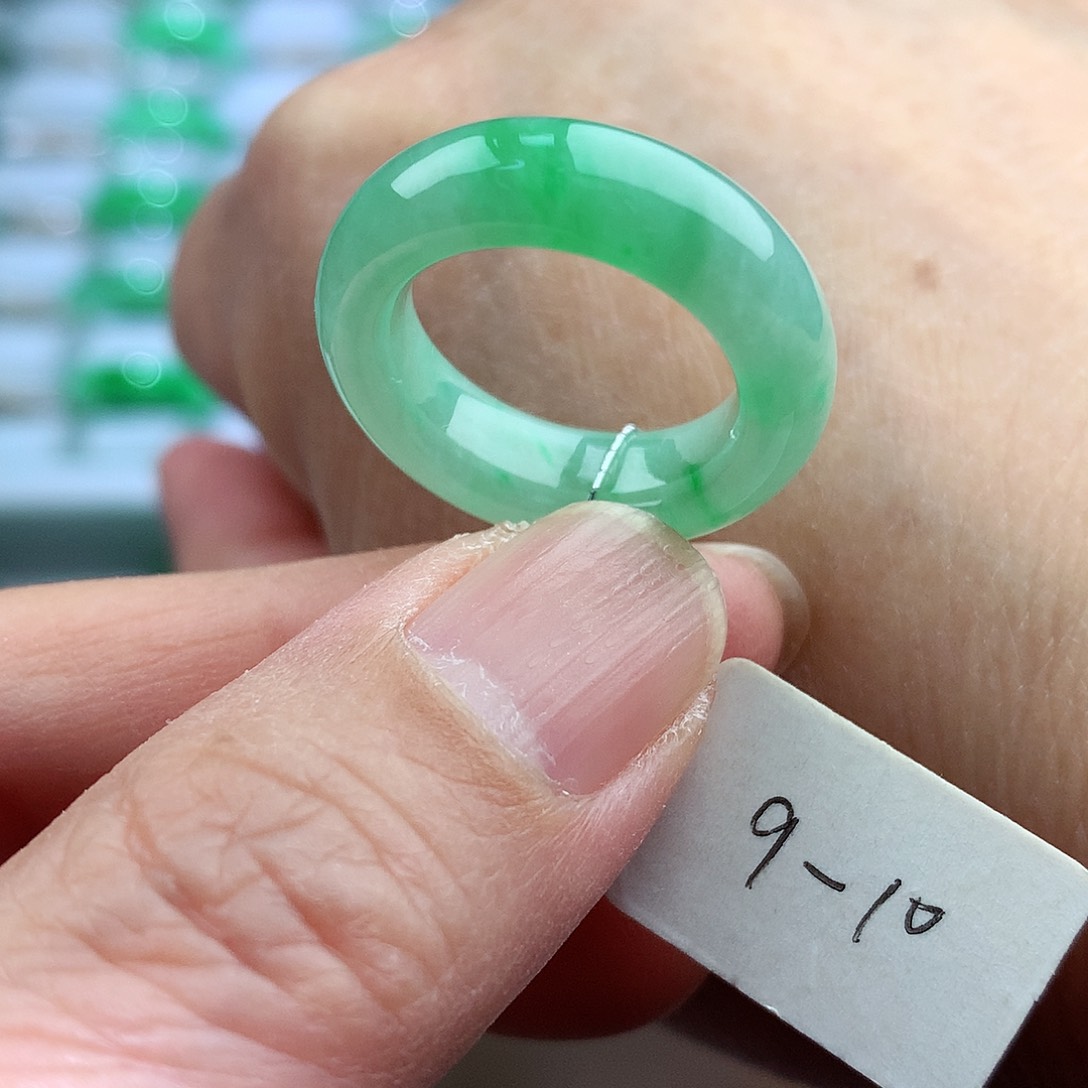 未镶嵌戒指翡翠9-10号