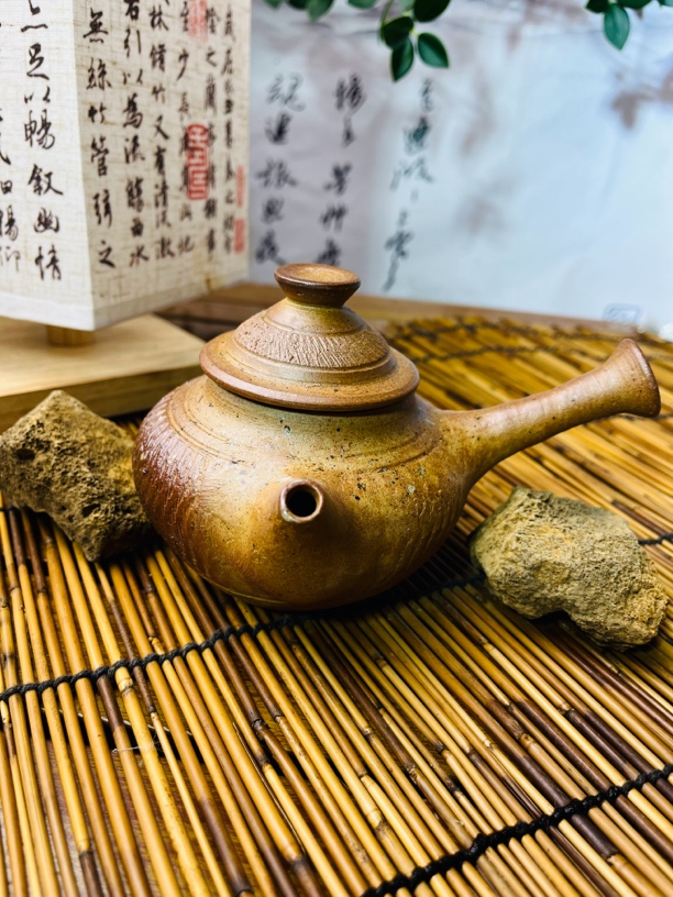 柴烧茶壶手工泡茶壶功夫茶具云南腾冲火山泥柴烧软化水