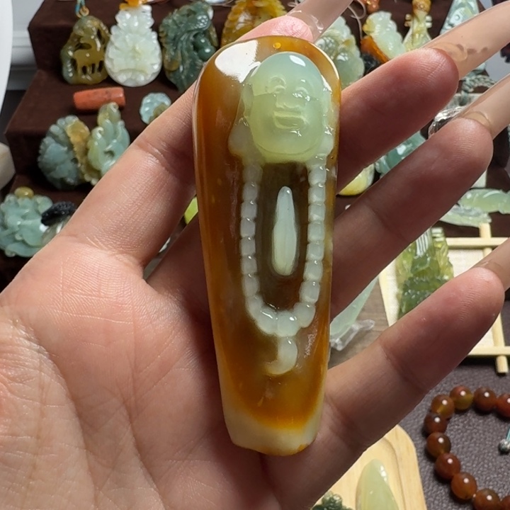 *****蛇纹石玉未镶嵌吊坠