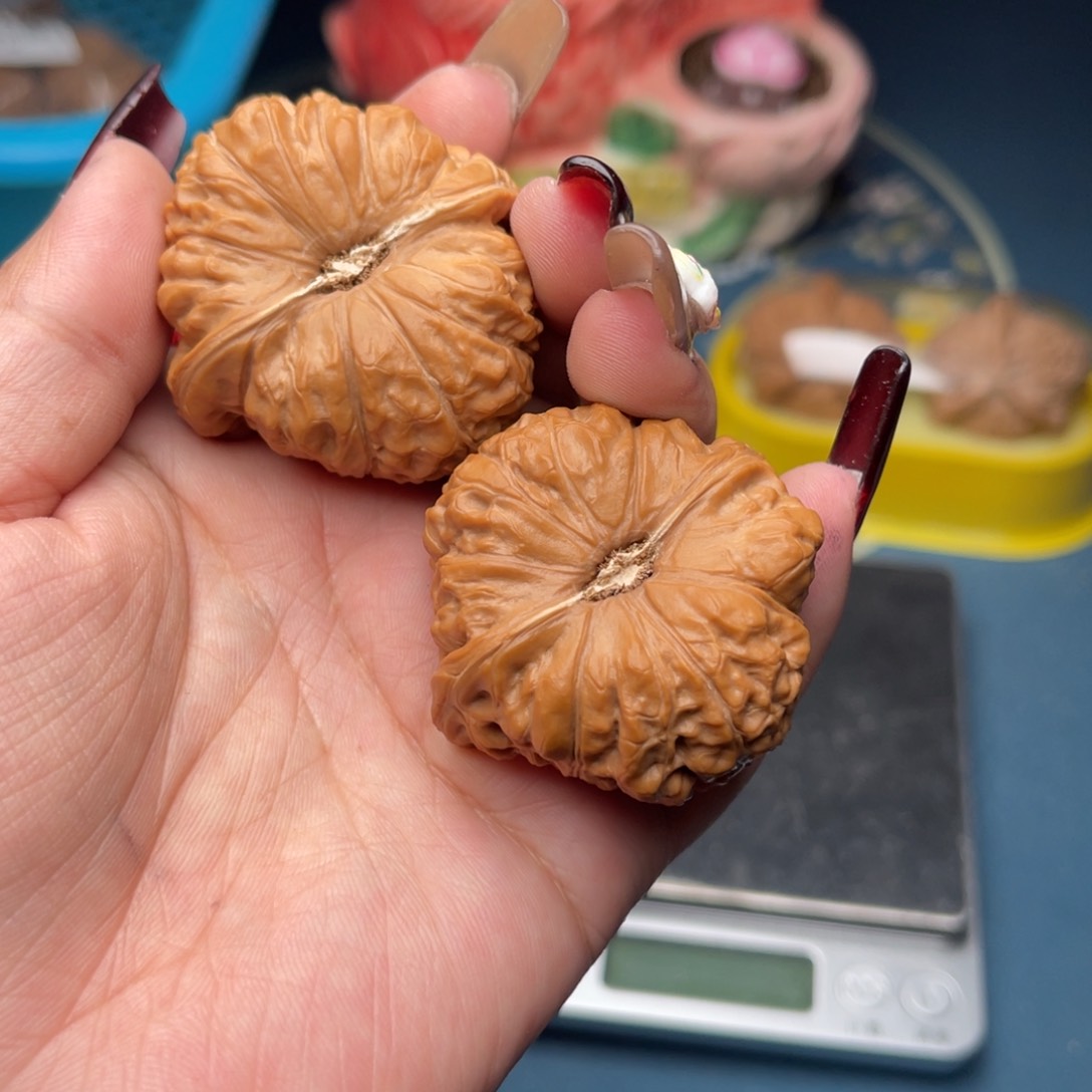 文玩核桃把件南瓜墩45