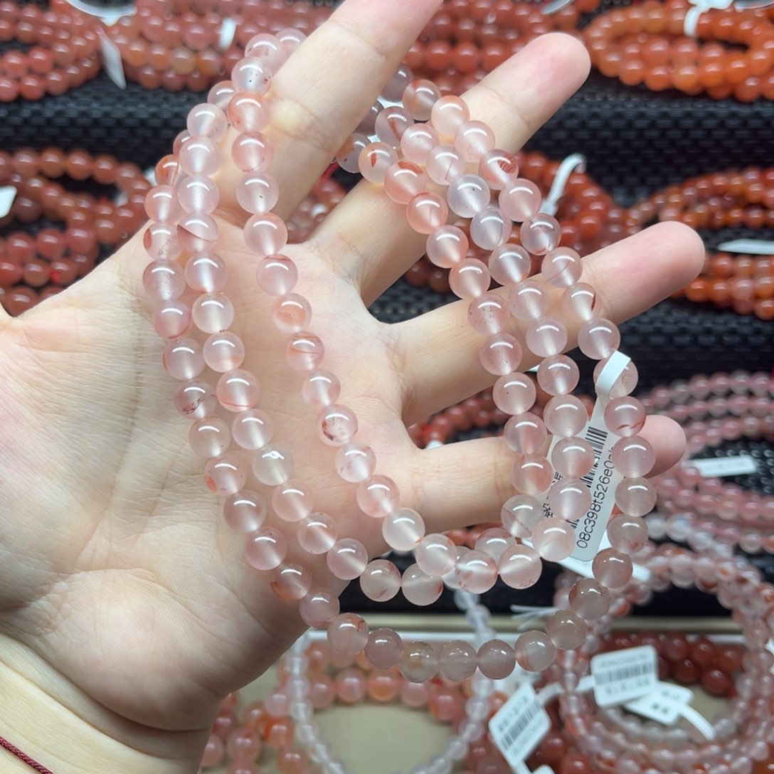 南红玛瑙合金手链