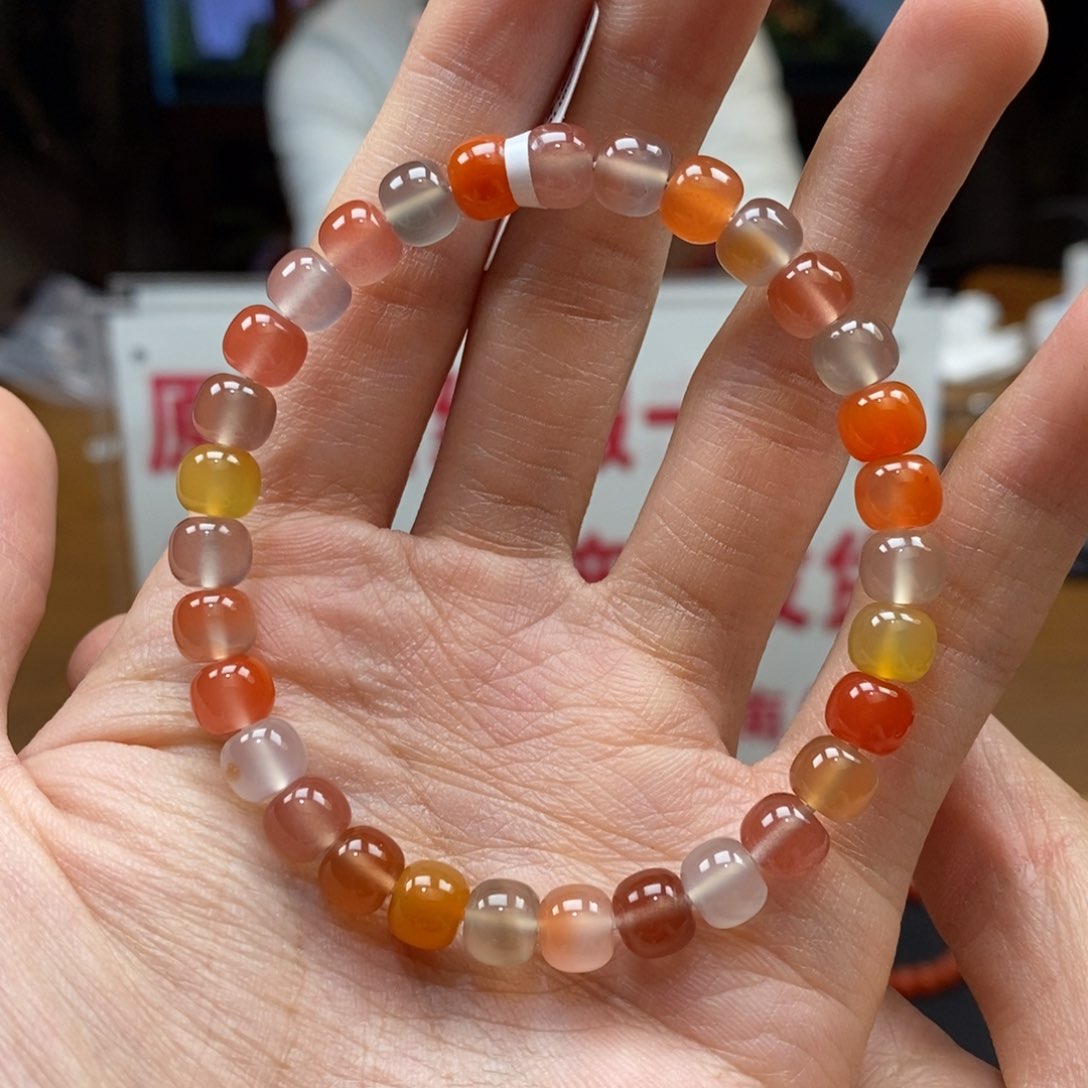 南红玛瑙串未镶嵌多宝