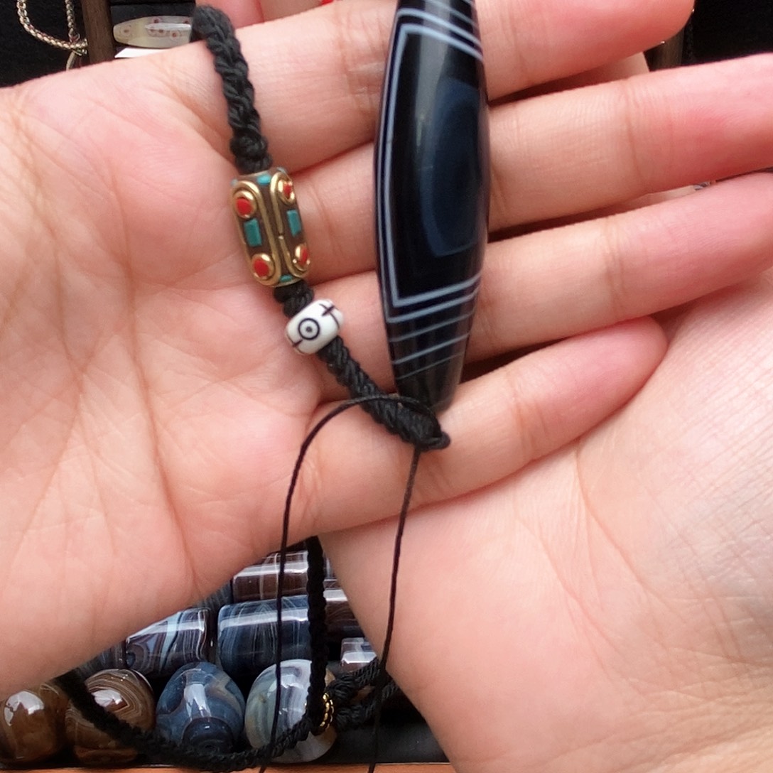 合金颈饰玛瑙/玉髓3****A