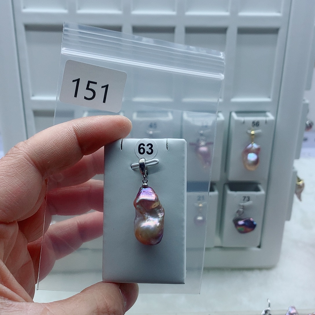 吊坠(不含链)淡水珍珠合金