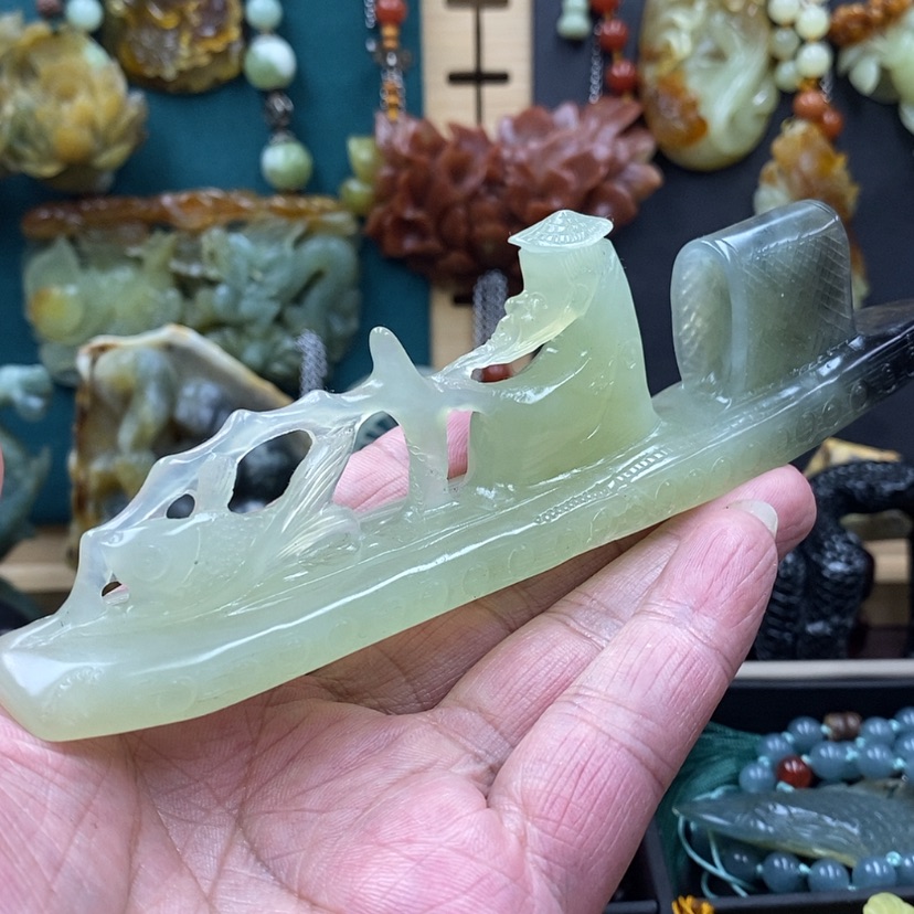 【闪购商品】蛇纹石玉摆件未镶嵌