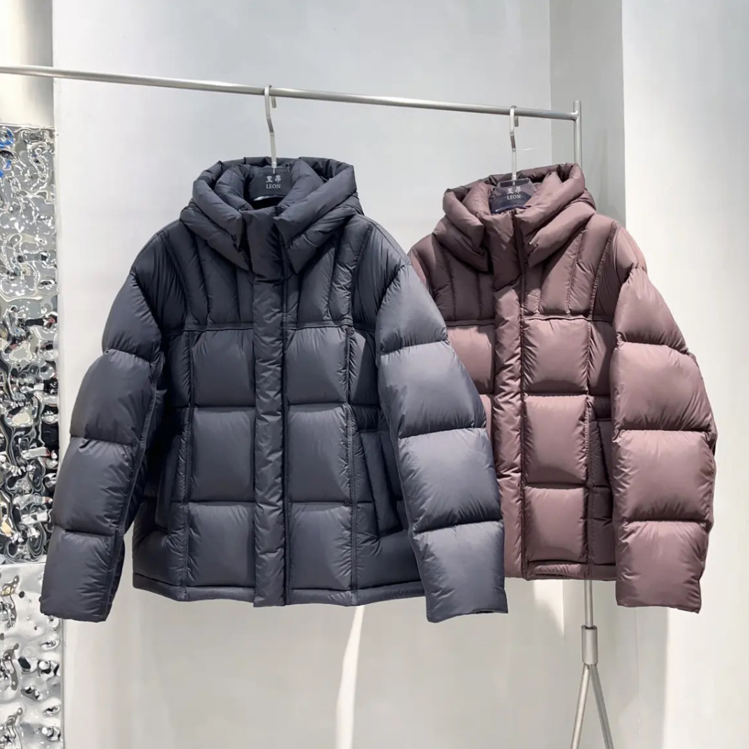 冬季高品质极寒系列高充绒量加厚泡芙保暖帽子可拆卸情侣款羽绒服