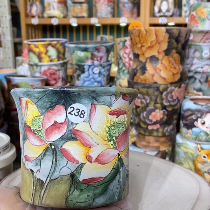 红陶景德镇艺术手绘作品