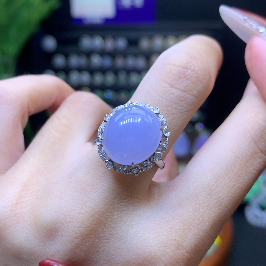 翡翠颈饰18K金镶嵌天然