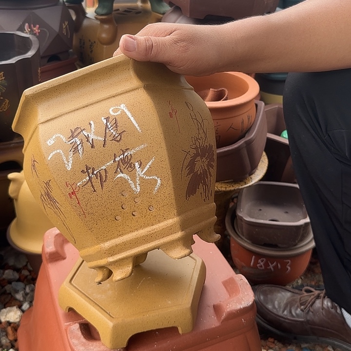 紫砂花盆紫砂花盆