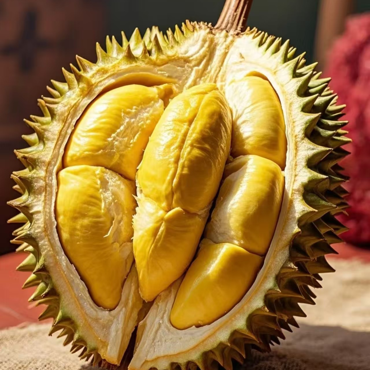 越南干尧同城榴莲小时达【鲜榴莲支持到店自提】核大现场开果【一物一拍】【世荣路仓】整果一果一重干尧越南