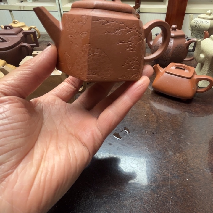 茶壶紫砂天***者朱泥100cc福利