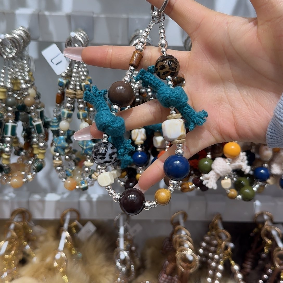 蓝色手机链挂件17