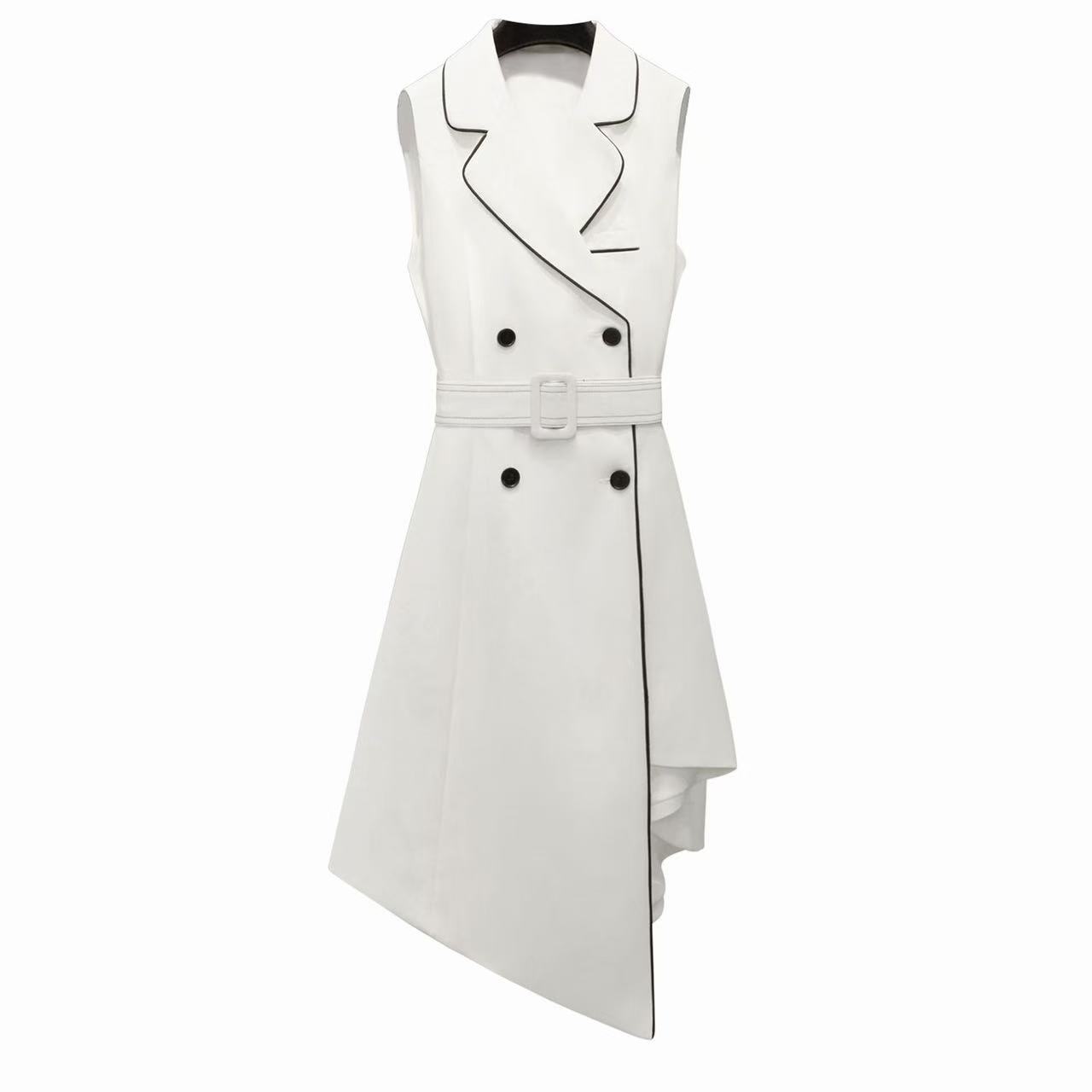 夏季网红气质收腰马甲裙