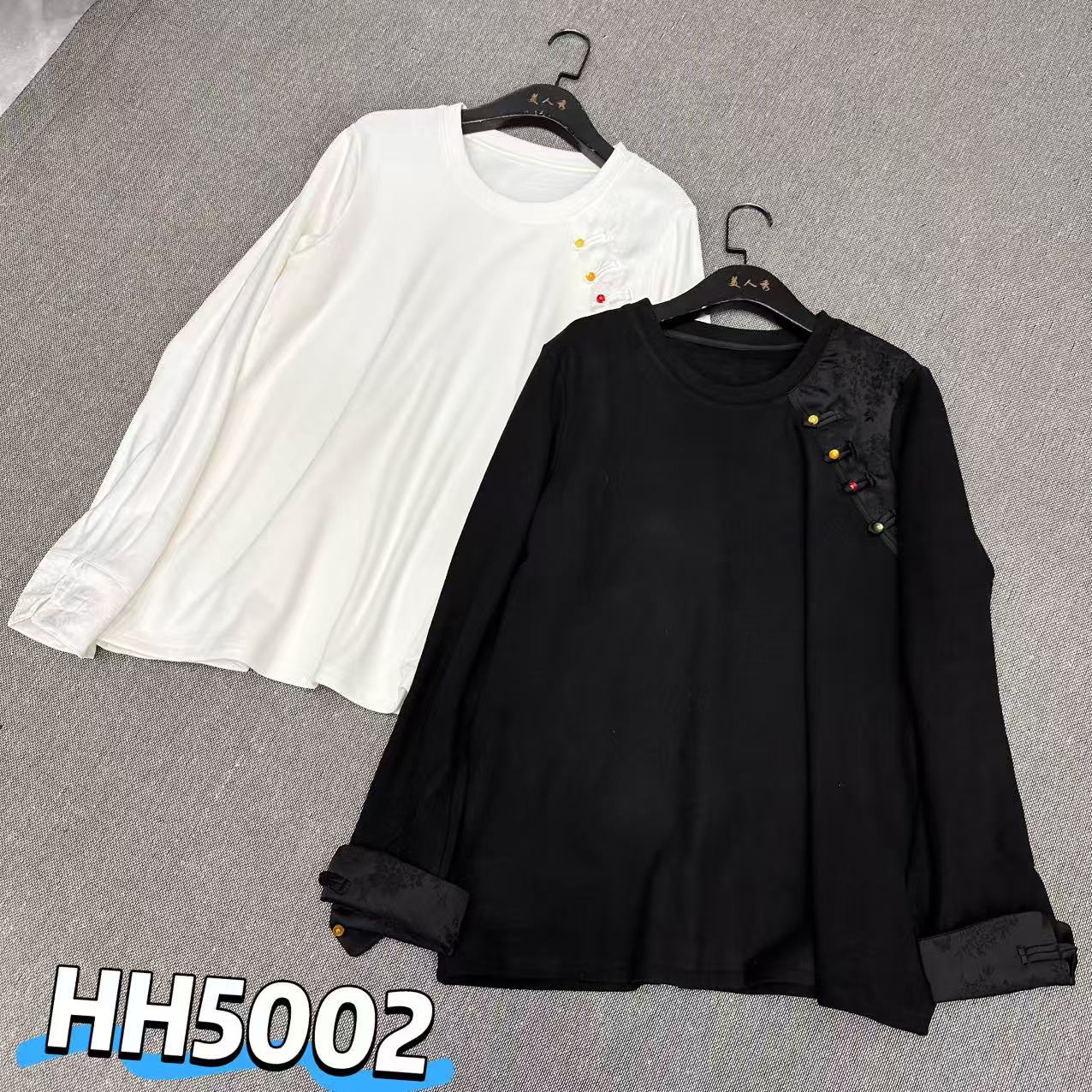 妃儿红家冬季新款女装德绒国风上衣打底HH5002