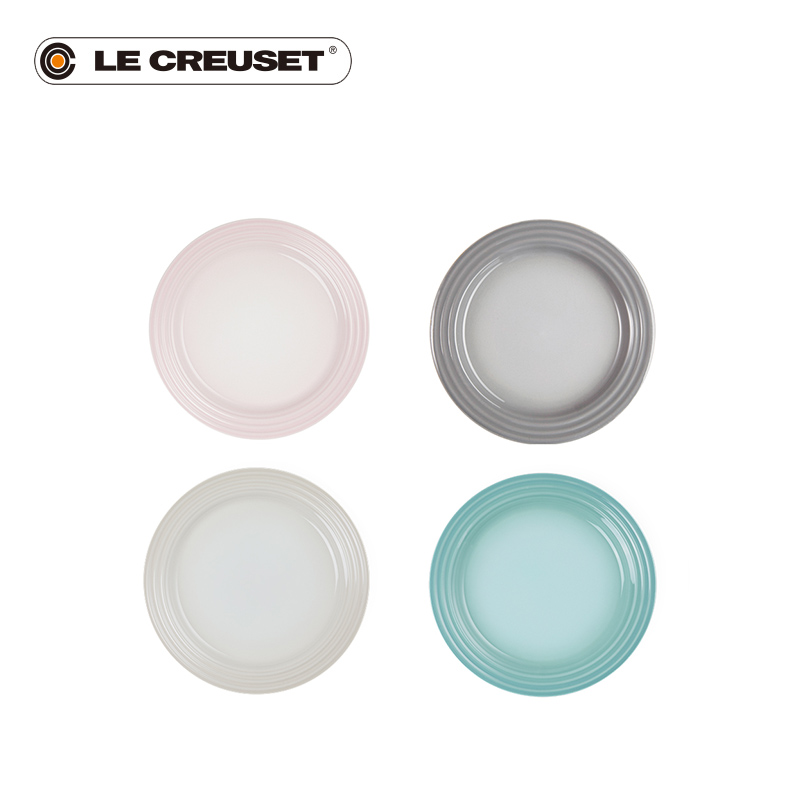 酷彩LE CREUSET创意碗盘碟马卡龙色系色拉盘碟西餐盘
