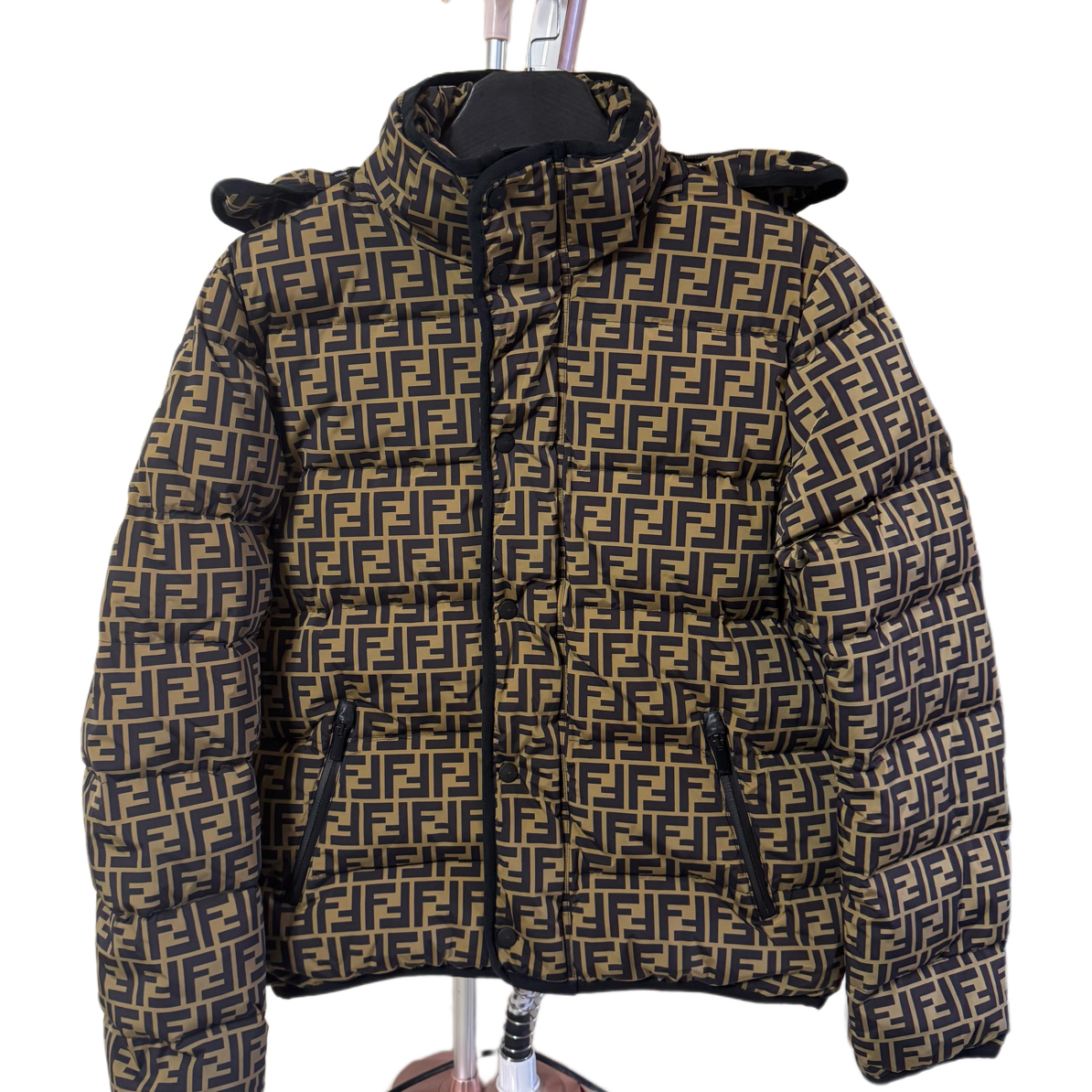 99新 FENDI/芬迪 1143芬迪双f满印羽绒服/50/99