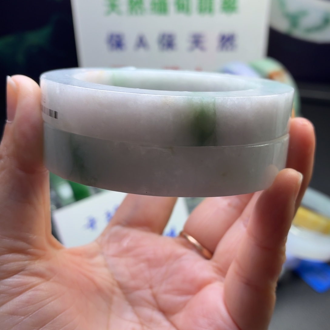 定制翡翠未镶嵌翡翠手镯开播福利