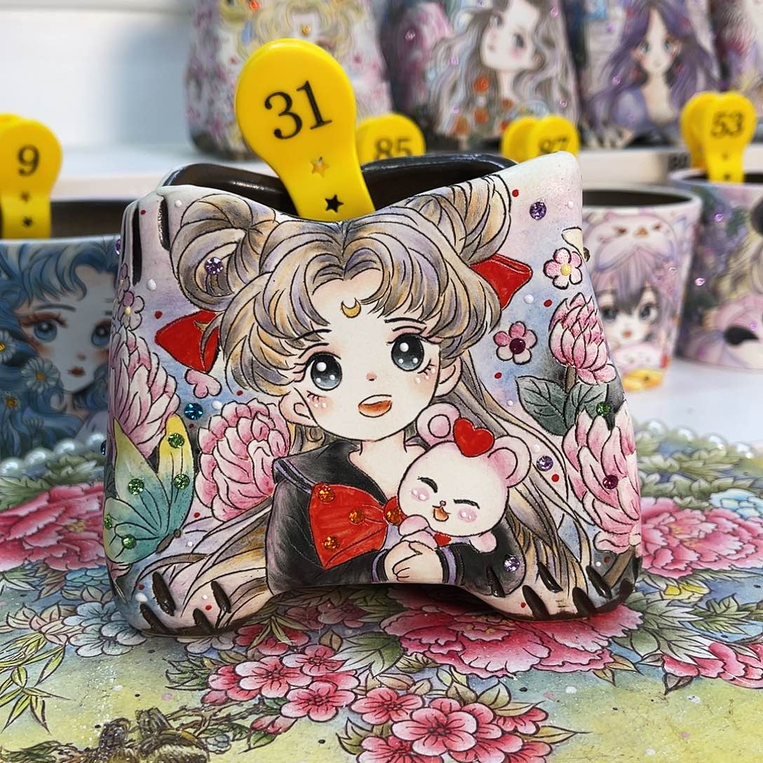 红陶薄雾花盆一物一拍