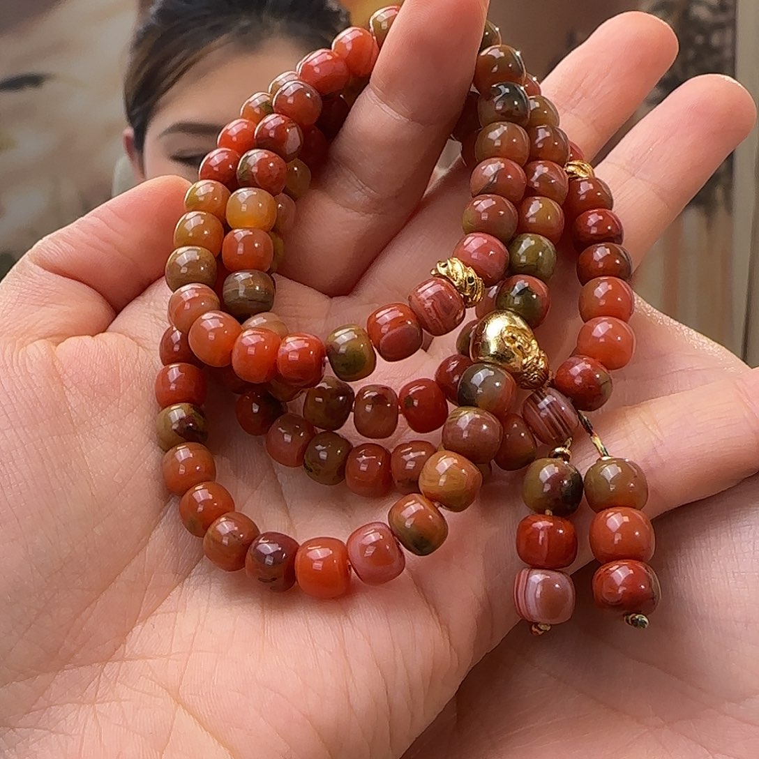 用***7南红玛瑙未镶嵌手串