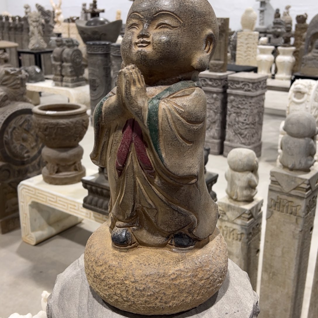 石头小沙弥 一个 不包邮 40高