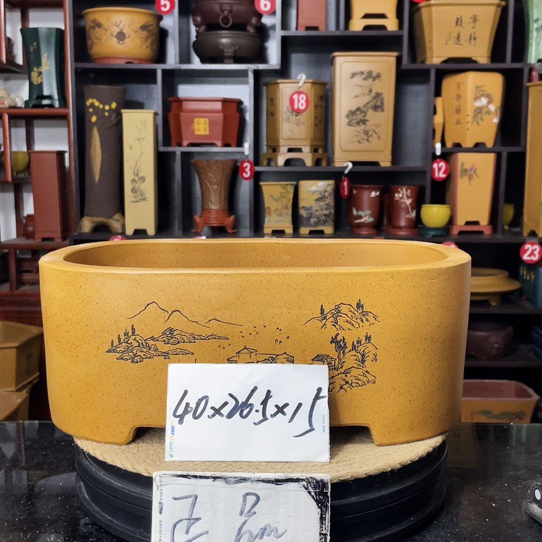 紫砂D-婉秋紫砂花盆